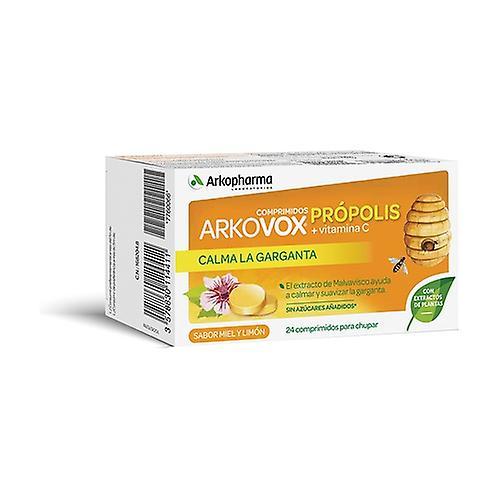 Arkopharma Arkovox propolis and vitamin c (honey and lemon flavor) 24 tablets (Lemon - Honey) on Productcaster.