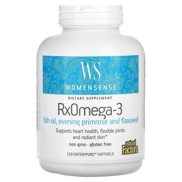 Natural Factors, WomenSense, RxOmega-3, 120 Enteripure Softgels on Productcaster.