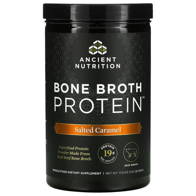 Dr. Axe / Ancient Nutrition, Bone Broth Protein, Salted Caramel, 1.12 lb (506 g) on Productcaster.