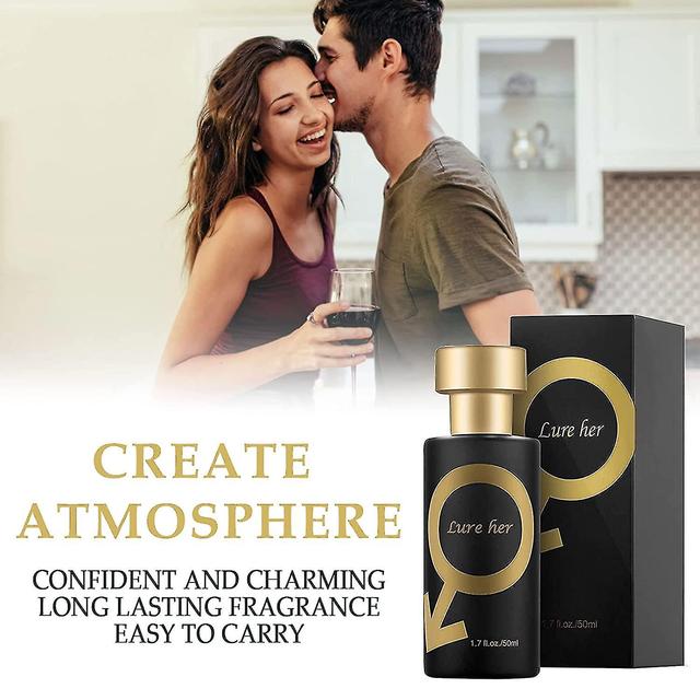 Golden Lure Pheromone Perfume, Pheromone Perfume Attract Men, Lure Her Perfume, Romantic Pheromone Glitter Perfume on Productcaster.