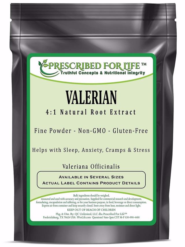 Prescribed For Life Valerian - 4:1 Natural Root Powder Extract (Valeriana officianalis) 1 kg (2.2 lb) on Productcaster.