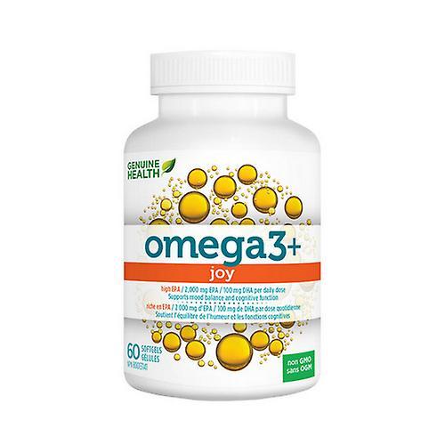 Genuine Health Saúde genuína Omega3+ JOY, 60 Softgels on Productcaster.