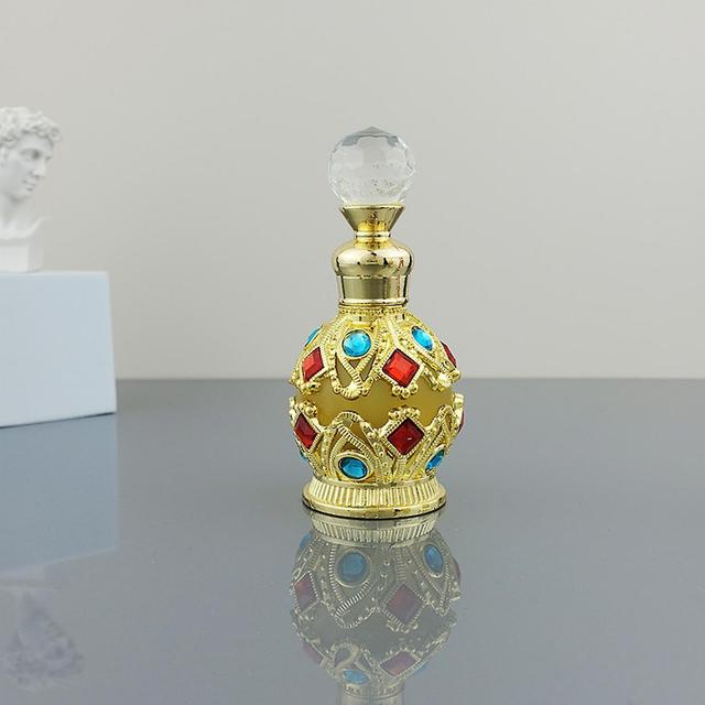 Langvarig og vanedannende personlig parfume olie duft, muslimske Dubai Retro parfume olie sultan koncentreret parfume til kvinder-guld 2pcs on Productcaster.