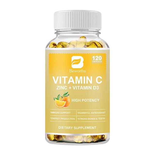 Tib Vitamin C Plus Zinc & Vitamin D3 Strong Antioxidant Collagen Booster For Immune System And Skin Health Supplements 120 pcs on Productcaster.