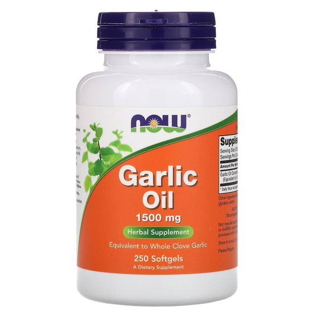 Now Foods, Garlic Oil, 1,500 mg, 250 Softgels on Productcaster.