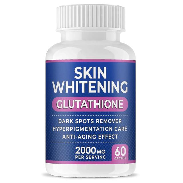 Glutation Whitening Pills - 60 kapslar 2000mg Glutation - Effektivt hudblekningstillskott - Mörka fläckar, Melasma Acne Scar Remover, Hype (75%o on Productcaster.