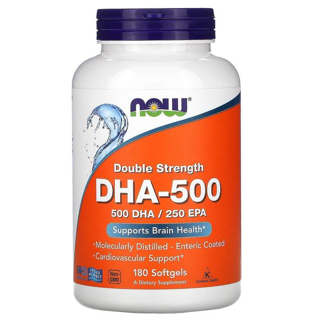 NOW Foods, DHA-500, Double Strength, 180 Softgels on Productcaster.