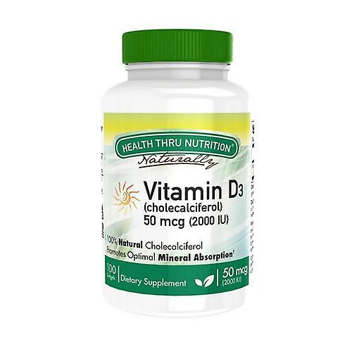 Health Thru Nutrition Zdravie Thru Výživa Vitamín D3,2,000 IU,100 Mäkké gély (balenie po 4) on Productcaster.