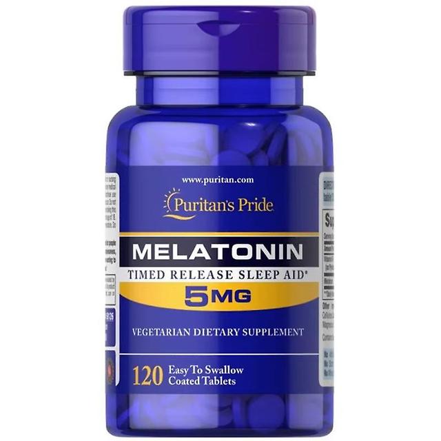 Vorallme 120 Pillen 5mg Melatonin-Tabletten Zirbeldrüse-Tabletten Beruhigend Hilft beim Schlafen Schnelle Verbesserung des Schlafs Gesundheit Ernäh... on Productcaster.