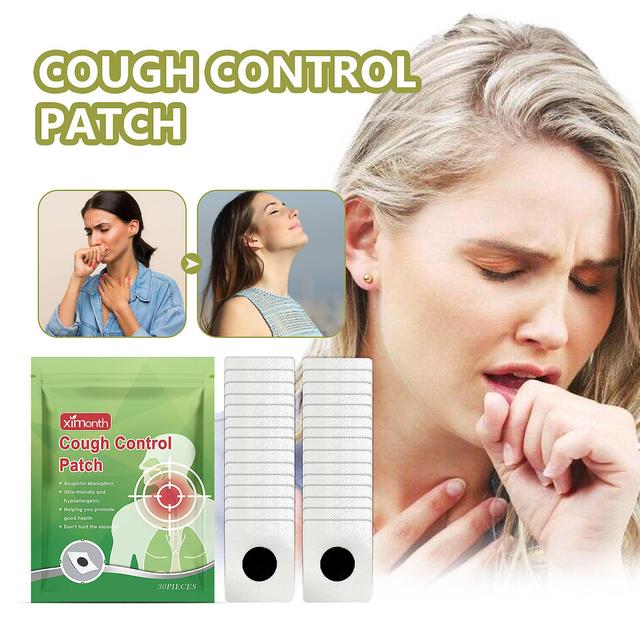 Pusili Cough Comtrol Patches, Herbal Cough Relief Patch Lungs Cleanse Supplements Plasters Improve Respiratory System & Cleanse Trachea 3 Pack - 90pcs on Productcaster.