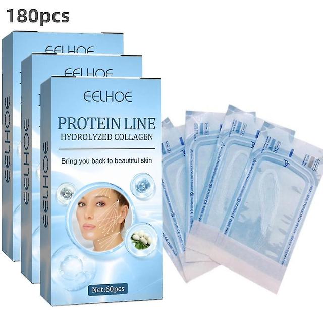 60/120/180pcs Protein Thread No Needle Gold Protein Line Absorbable Collagen For Facial Lift Anti Aging Hyaluronic Tightening Skin Tools 60pc on Productcaster.