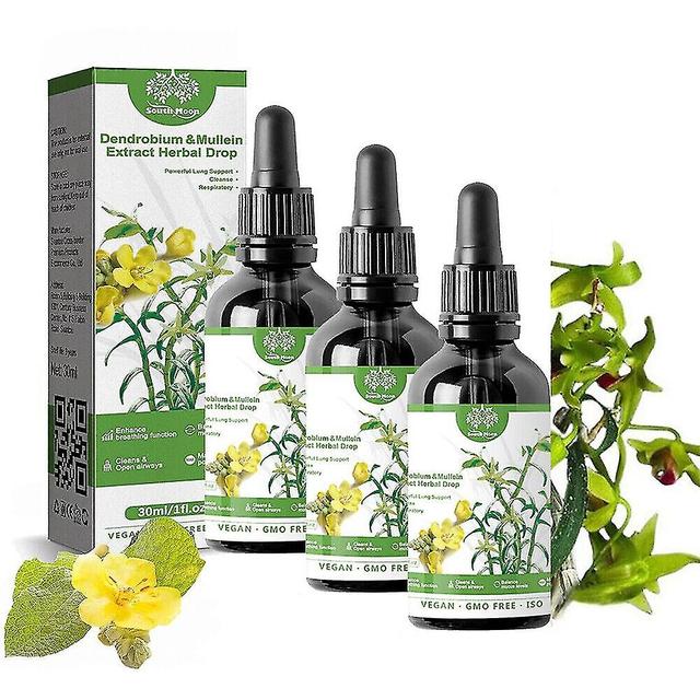 Pusili 3x 2023 Dendrobium & Mullein Extract Potente Limpieza Pulmonar y Gotas Respiratorias on Productcaster.