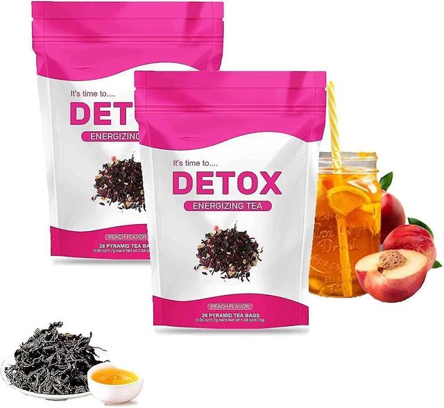 2box detox te, slank te, helt naturlig hjælp med oppustethed, understøtter en sund vægt, 28 stykker / taske slankende detox te on Productcaster.