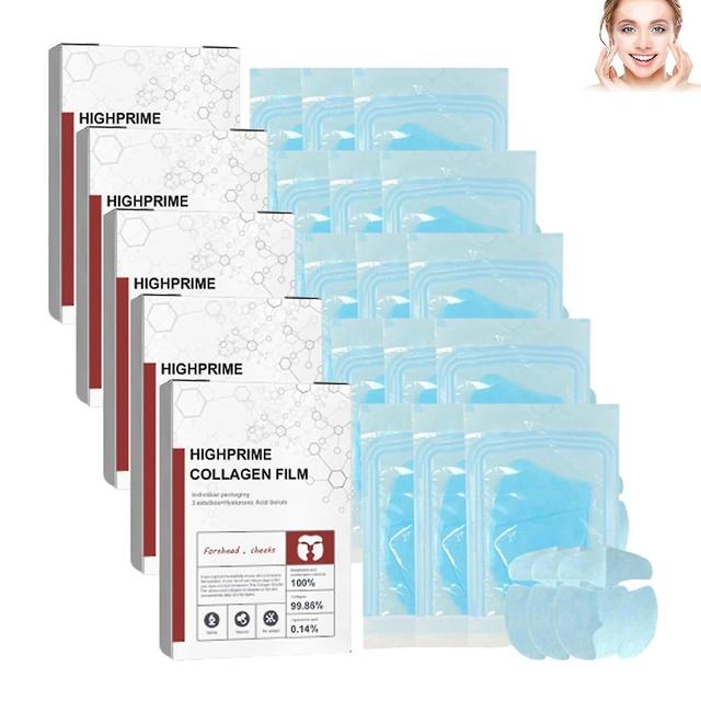 Highprime Collagen Film, Soluble Collagen Supplement Film, Melting Collagen Film, Anti Aging Face Mask With Hydrolyzed Collagen 5boxes on Productcaster.