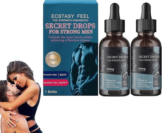 Secret Drops For Strong Men, Happy Hormones Drops, Enhancing Sensitivity And Pleasur Boost Energy Levels 2pcs on Productcaster.