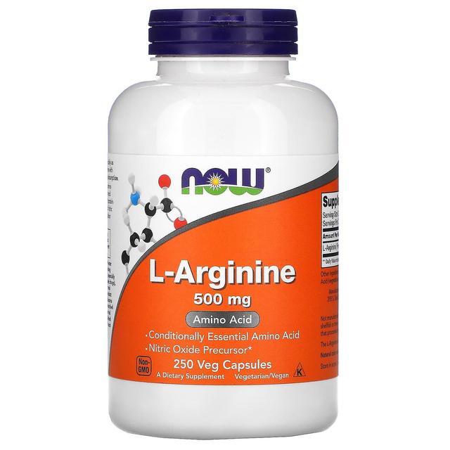 NOW Foods, L-Arginine, 500 mg, 250 Veg Capsules on Productcaster.