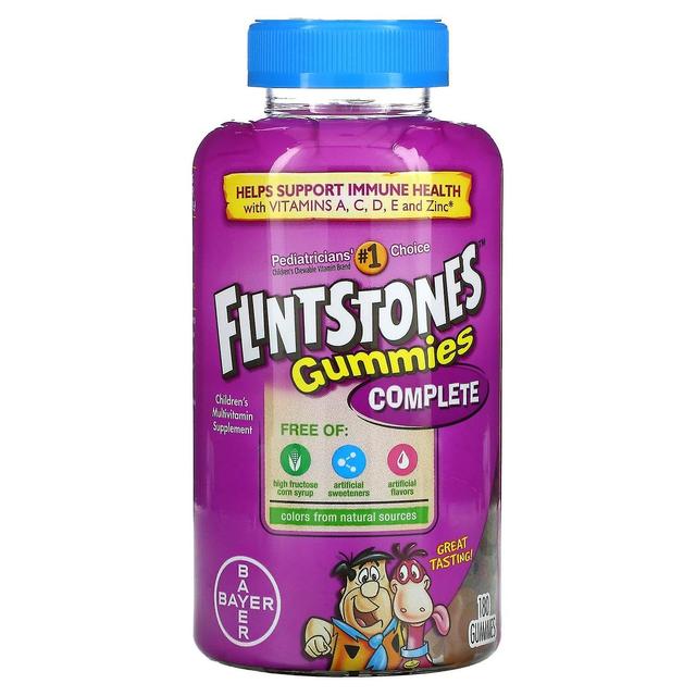 Flintstones, Completo, Multivitamínico Infantil com Vitamina A, C, D, E e Zinco, 180 Gummies on Productcaster.