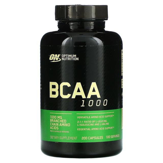 Optimum Nutrition, BCAA 1000, 500 mg, 200 kapselia on Productcaster.