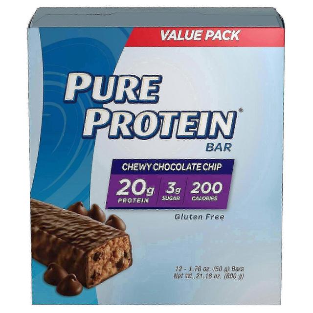 Pure protein bar, chewy chocolate chip, 12 ea on Productcaster.