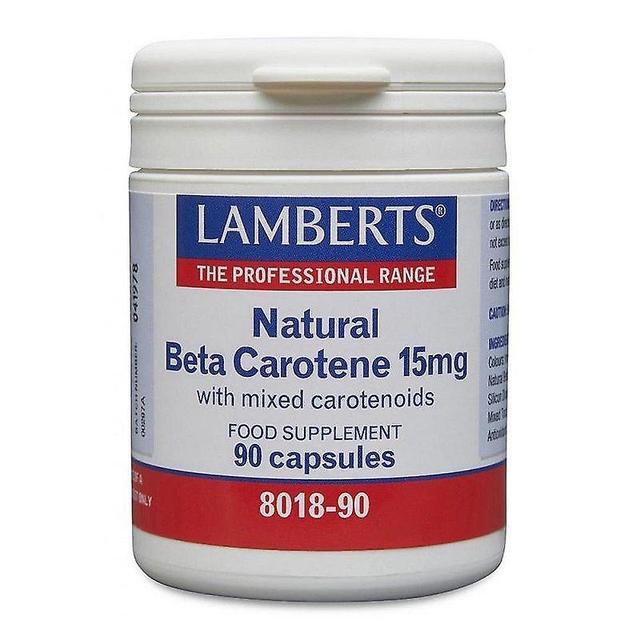 Lamberts Natural Beta Carotene 15mg Capsules 90 (8018-90) on Productcaster.