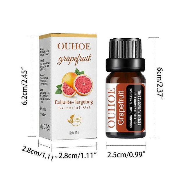 1pcs New 10ml Grapefruit Fat-eliminating Essential Oil Slimming Shaping Slimming on Productcaster.