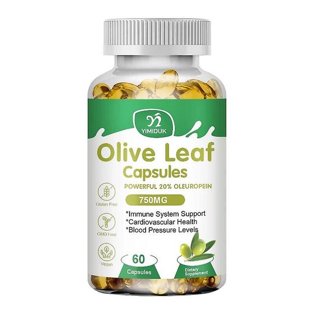 Visgaler Olive Leaf Extract Capsules Provides Immune Support, Promotes Cardiovascular System Health, And Supports Healthy Blood Pressure 1 Bottles ... on Productcaster.