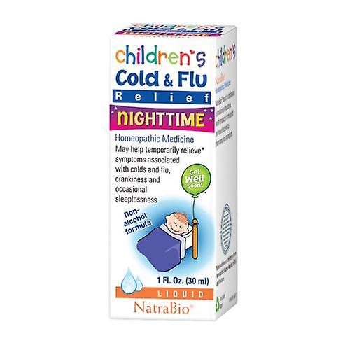 NatraBio Childrens Cold & Flu Relief Nočné kvapky, 1 Oz (balenie 2) on Productcaster.