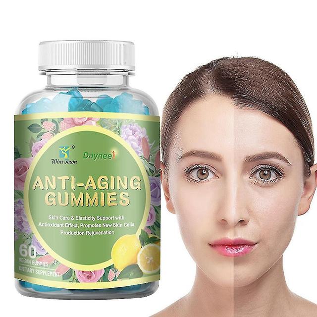 Bonbons gélifiés anti-âge biovitaminés | Complément alimentaire pour les soins de la peau, les ridules, les rides, l’élasticité de la peau et les t... on Productcaster.