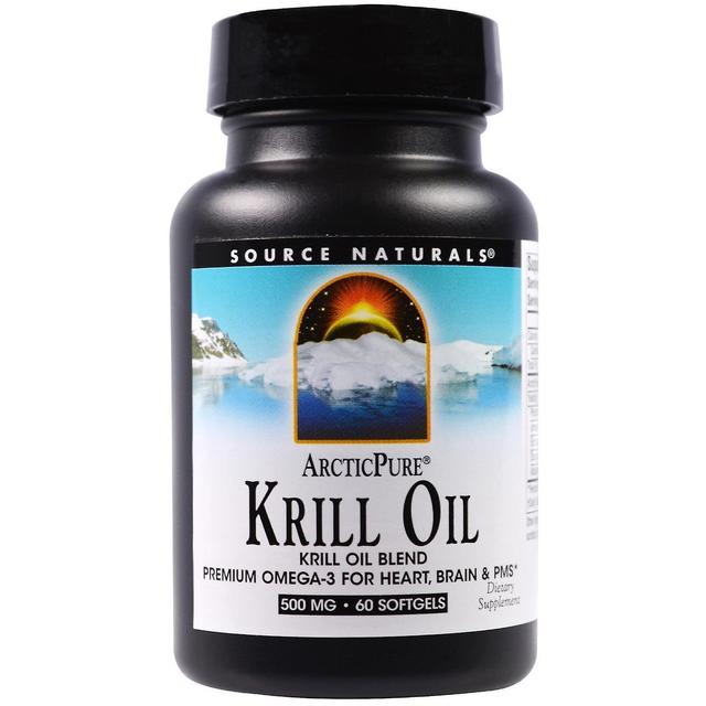 Source Naturals, ArcticPure, Krill Oil, 500 mg, 60 Softgels on Productcaster.