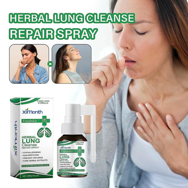 Lung Cleanse Spray, Herbal Lung Cleanse Mist, Nature Lung Cleanse Mist Lung Spray, Powerful Lung Support 30ml-1pc on Productcaster.