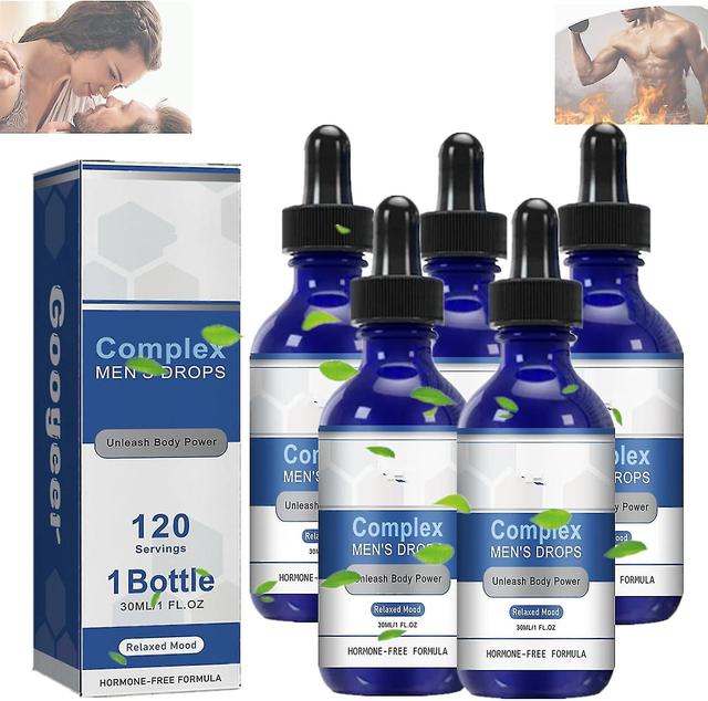 Star Complex Men's Drops, 30ml Complex Mens Drops, Complex Drops For Men, Inhibitor Supplement Drops, Secret Happy Drops For Strong Men 5pcs on Productcaster.