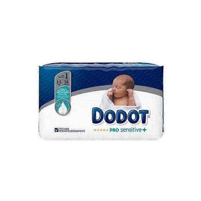 Dodot pro sensitive+ t-1 disposable nappies - pack of 38 units on Productcaster.