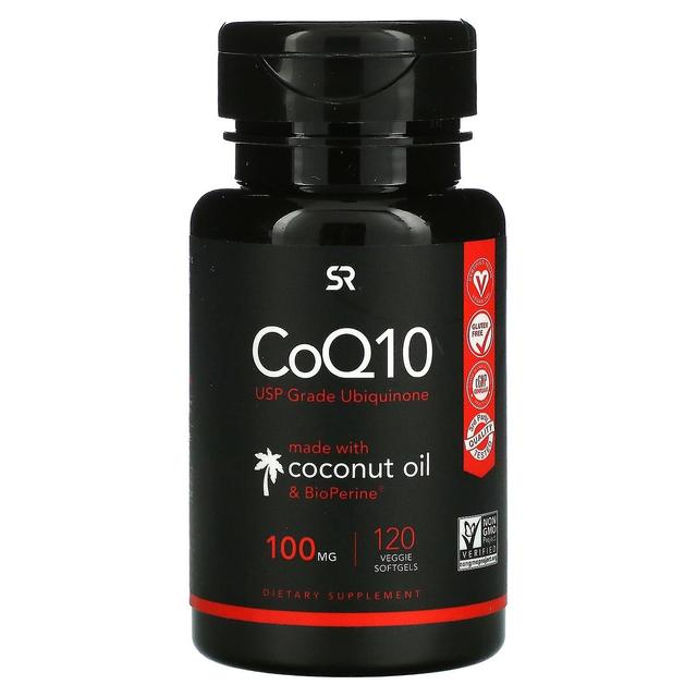 Sports Research, CoQ10 USP with Bioperine, 100 mg, 120 Veggie Softgels on Productcaster.