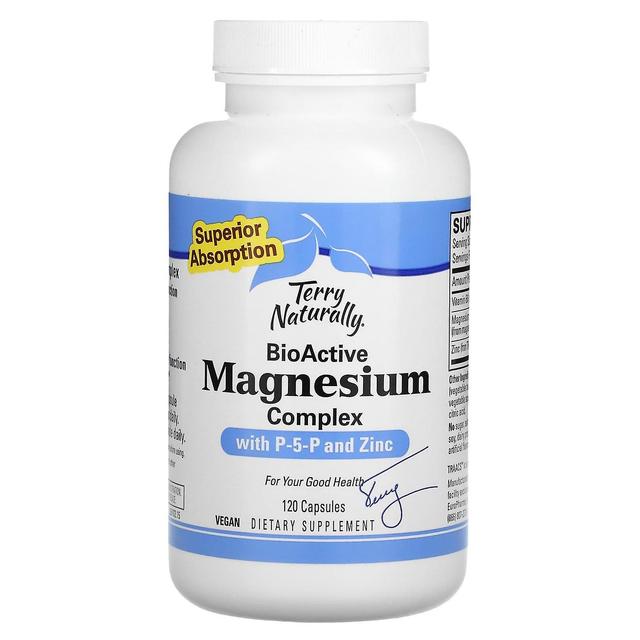 Terry Naturally, BioActive Magnesium Complex with P-5-P and Zinc, 120 Capsules on Productcaster.