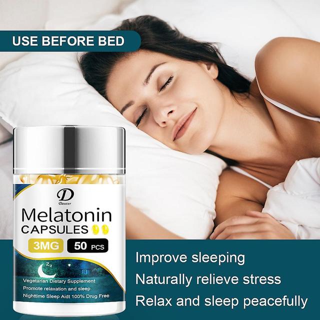 Vorallme Melatonin Fast Dissolve Tabletten hilft Ihnen, schneller einzuschlafen länger durchzuschlafen Immunsystem maximal zu stärken 30capsules on Productcaster.