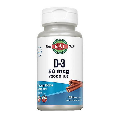 Kal D-3 Chewable,2,000 IU ,200 Chews (Pack of 2) on Productcaster.