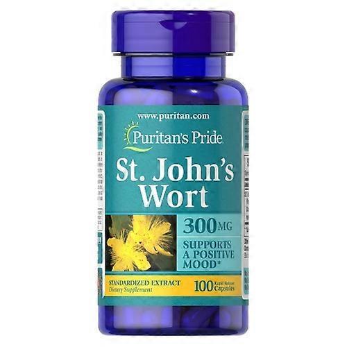 Puritan's Pride St. John's Wort Standardized Extract, 300 mg, 100 Capsules (Pack of 1) on Productcaster.