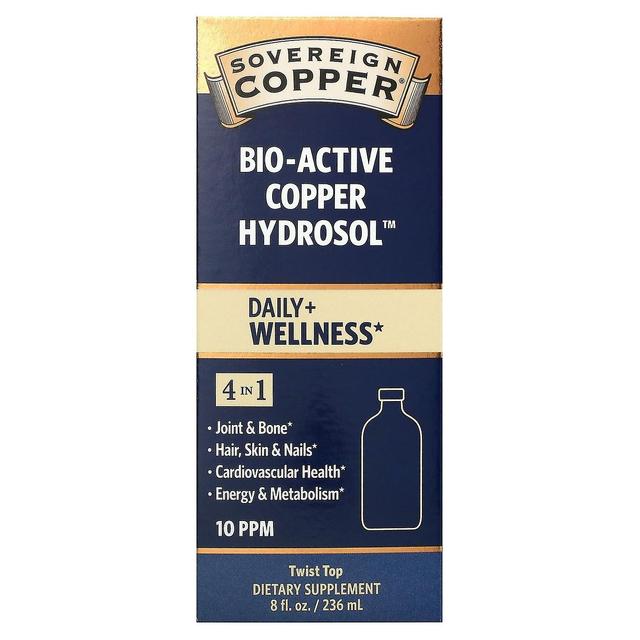 Sovereign Silver Prata Soberana, Hidrossol de Cobre Bio-Ativo, 10 PPM, 8 oz (236 ml) on Productcaster.