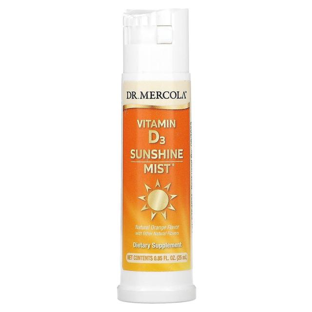 Dr. Mercola, Vitamin D3 Sunshine Mist, Natural Orange , 0.85 fl oz (25 ml) on Productcaster.