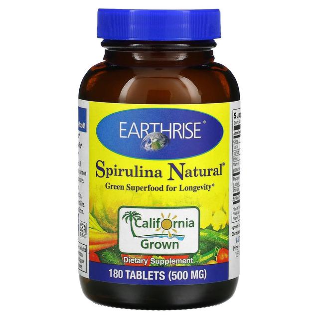 Earthrise, Spirulina Natural, 500 mg, 180 Tablets on Productcaster.