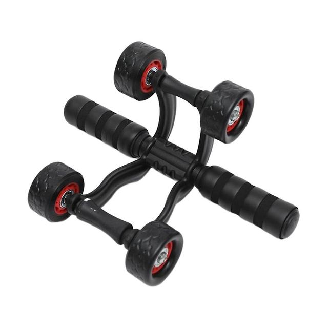 unbrand Ab-roller Wheel For Cores Workout Automatic Rebound Abdominal Wheel Unisex Cores Workout Equipment Red on Productcaster.