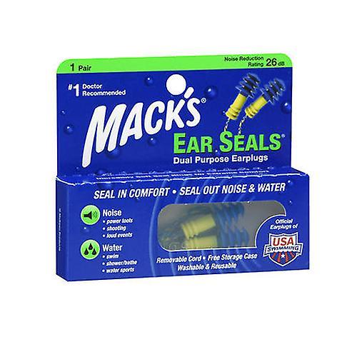 Mack's Ear Seals Tampões de ouvido de dupla finalidade, 1 par (pacote de 1) on Productcaster.