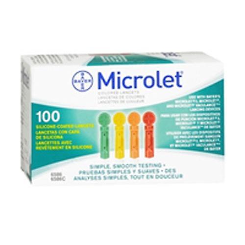 Microlet Bayer Lancettes colorées, nombre de 100 (paquet de 1) on Productcaster.