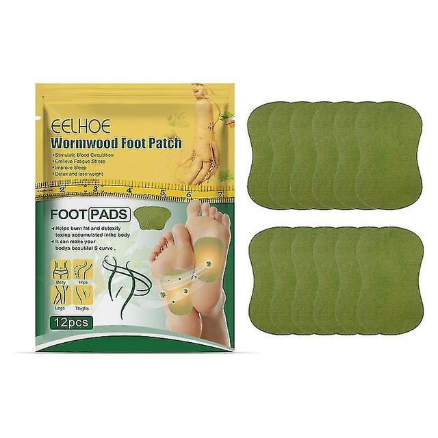 Bhtv 10-16pcs Detox Foot Patch Natural Ginger Wormwood Improve Sleep Blood Circulation 12pcs on Productcaster.