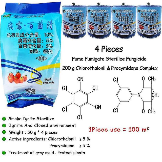 200 G Chlorothalonil & Procymidone Complex Fume Fumigate Sterilize Fungicide Ignite Treatment Botryt on Productcaster.