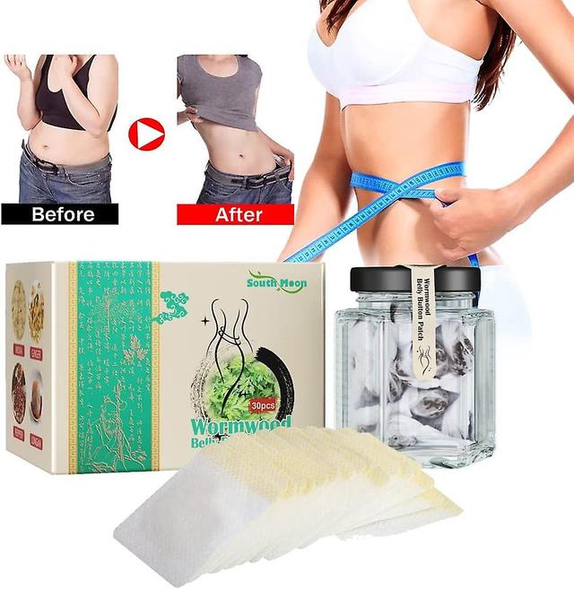 30 Pcs Detox Slimming Belly Pellet Wormwood Navel Sticker Detox Slimming Patch Lose Weight Chinese Herbal on Productcaster.