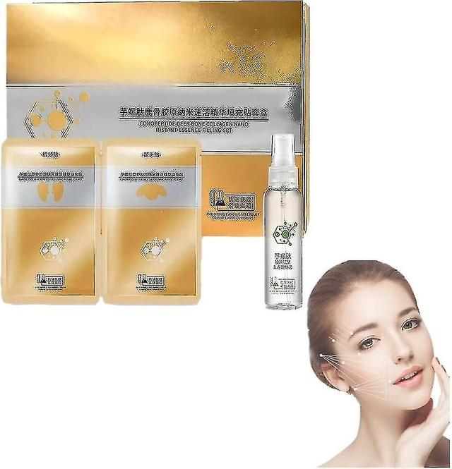 Spiraal Peptide Herten Bot Collageen Essence Kit, Deep Bone Collagen Nano Instant Essence Filling Set Voor Verminderen Fijne Lijntjes Anti-aging 1 set on Productcaster.