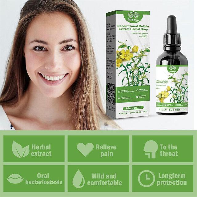 Herba Lung Health Essence Dendrobium Ekstrakt z dziewanny Herba Drops Serum 30ml on Productcaster.