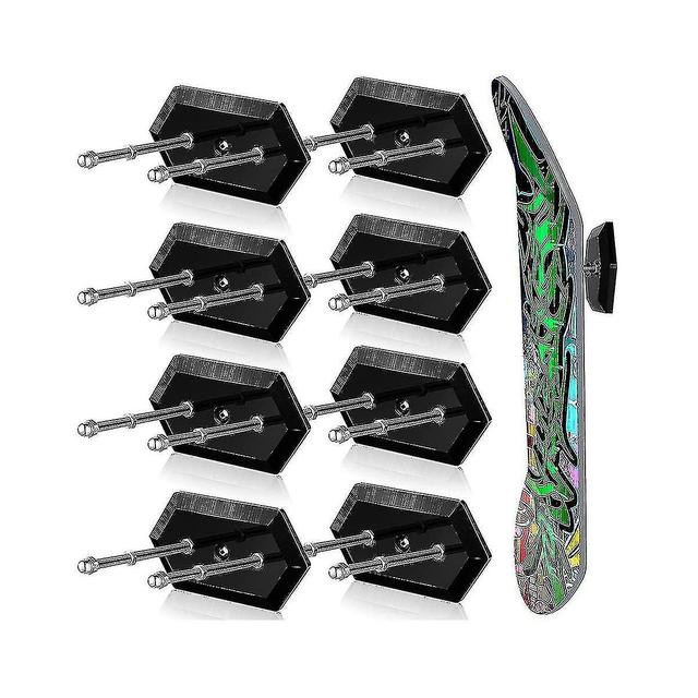 8 Pack Skateboard Wall Mount With Screw Floating Skateboard Hanger Skateboard Mount Hanging Skatebo on Productcaster.