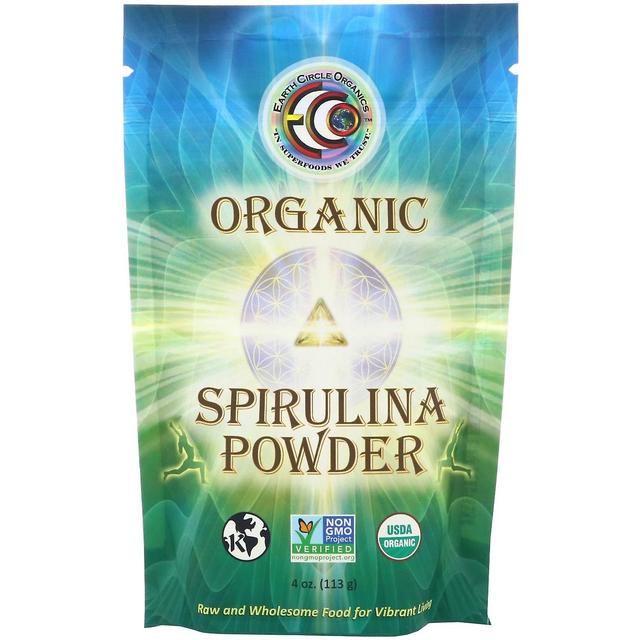 Earth Circle Organics, Spirulina Orgânica em Pó, 4 oz (113 g) on Productcaster.